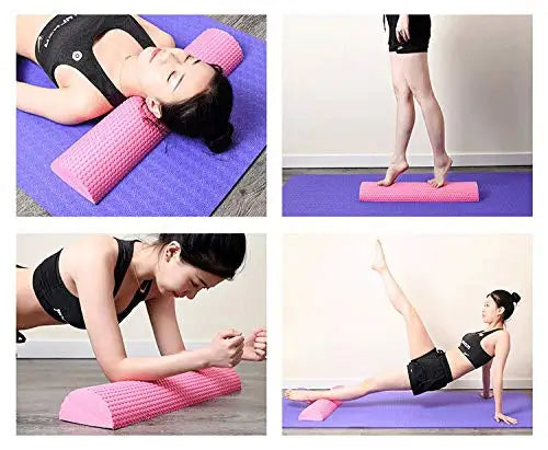 High-Density EVA Foam Roller 30/45CM Fitness Yoga Balance Pad Deep Tissue Massager Myofascial Release Physical Therapy Equipment