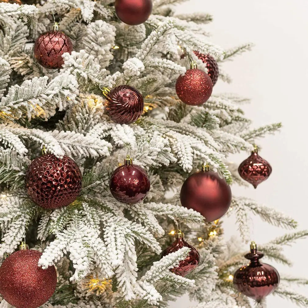 34 Pcs/Set Christmas Tree Ball Baubles 5 Colors Christmas Decor for Xmas Tree Pendant for Party Home New Year's Products Decor