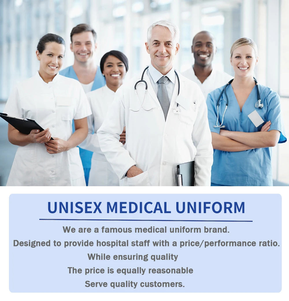 Polychrome Medical Uniform Women Scrubs Sets Pet Hospital Working Scrub Suits Nurse Accessories Dental Surgery Suit Lab Workwear