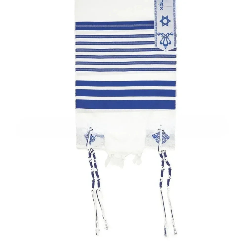 50x180cm Jewish Tallits Katan, 1 pc Prayer shawl with tzitzit strings, Israel Traditional Tallitot With Blessing On Neckband