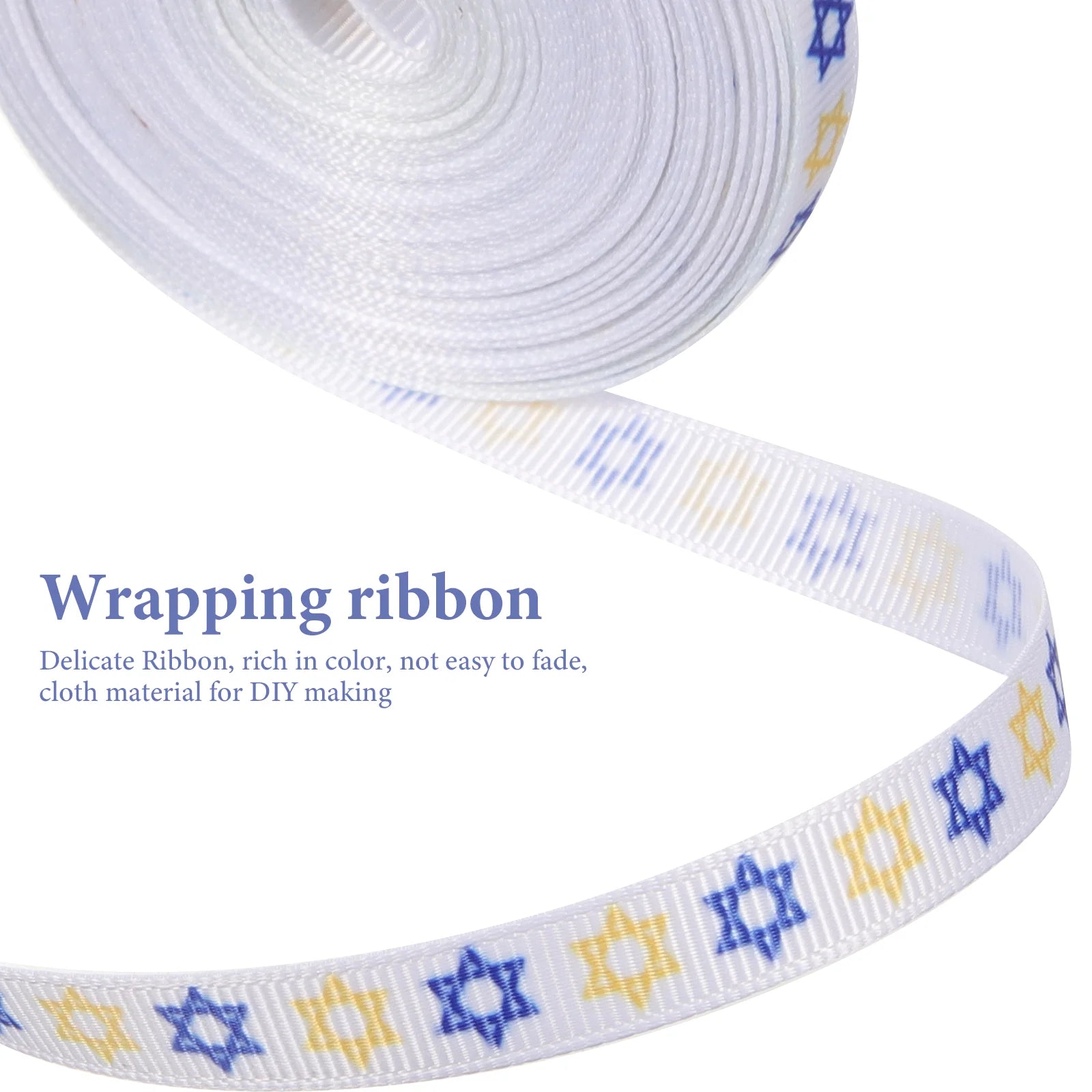 Hanukkah Ribbon Jewish Decoration DIY Gift Packaging Decorative Wedding for Wrapping Grace Bow Tie