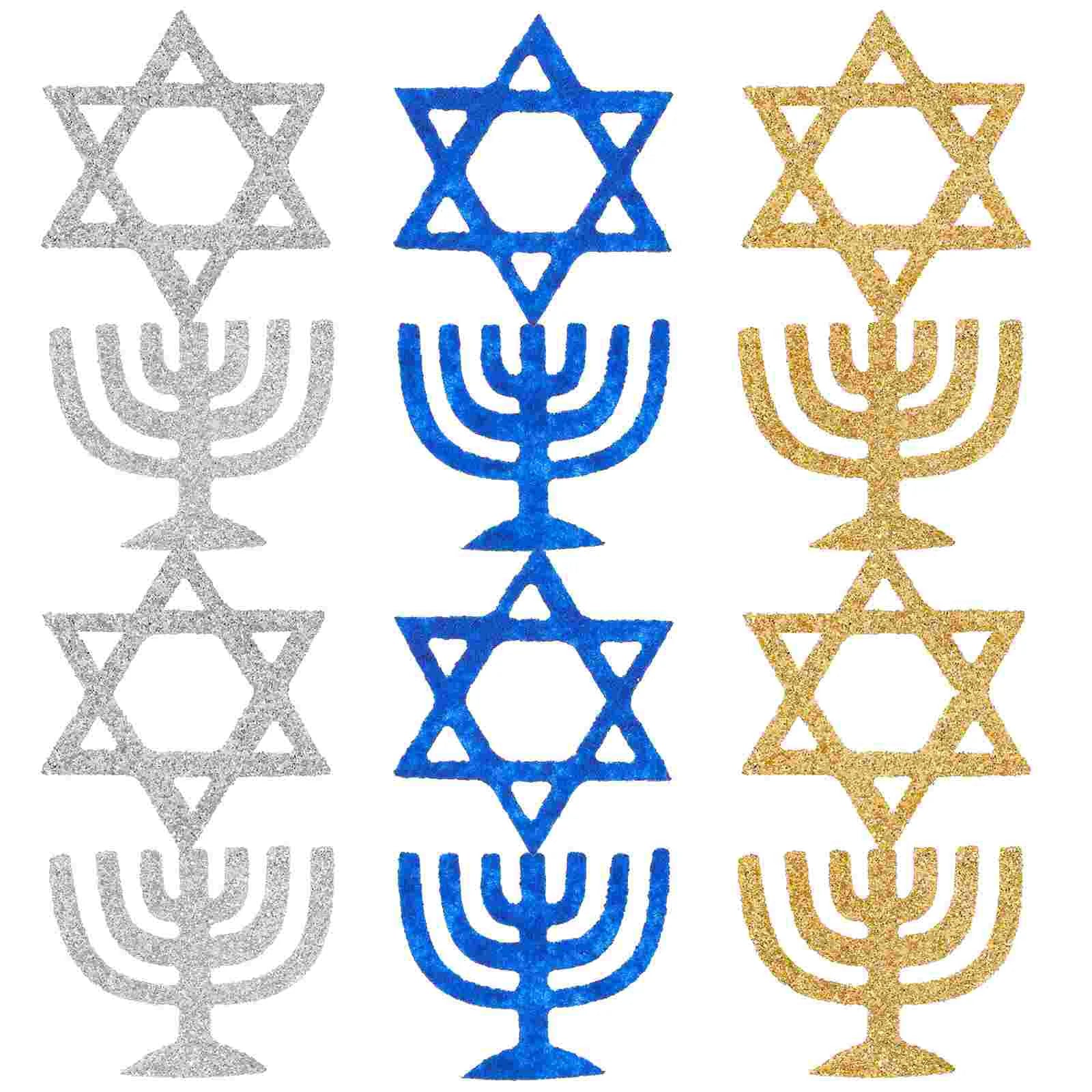 100 Pcs Holiday Confetti Scatter For Church Table Decor Holder Venue Setting Props Paper Cut Hanukkah Party Decorations