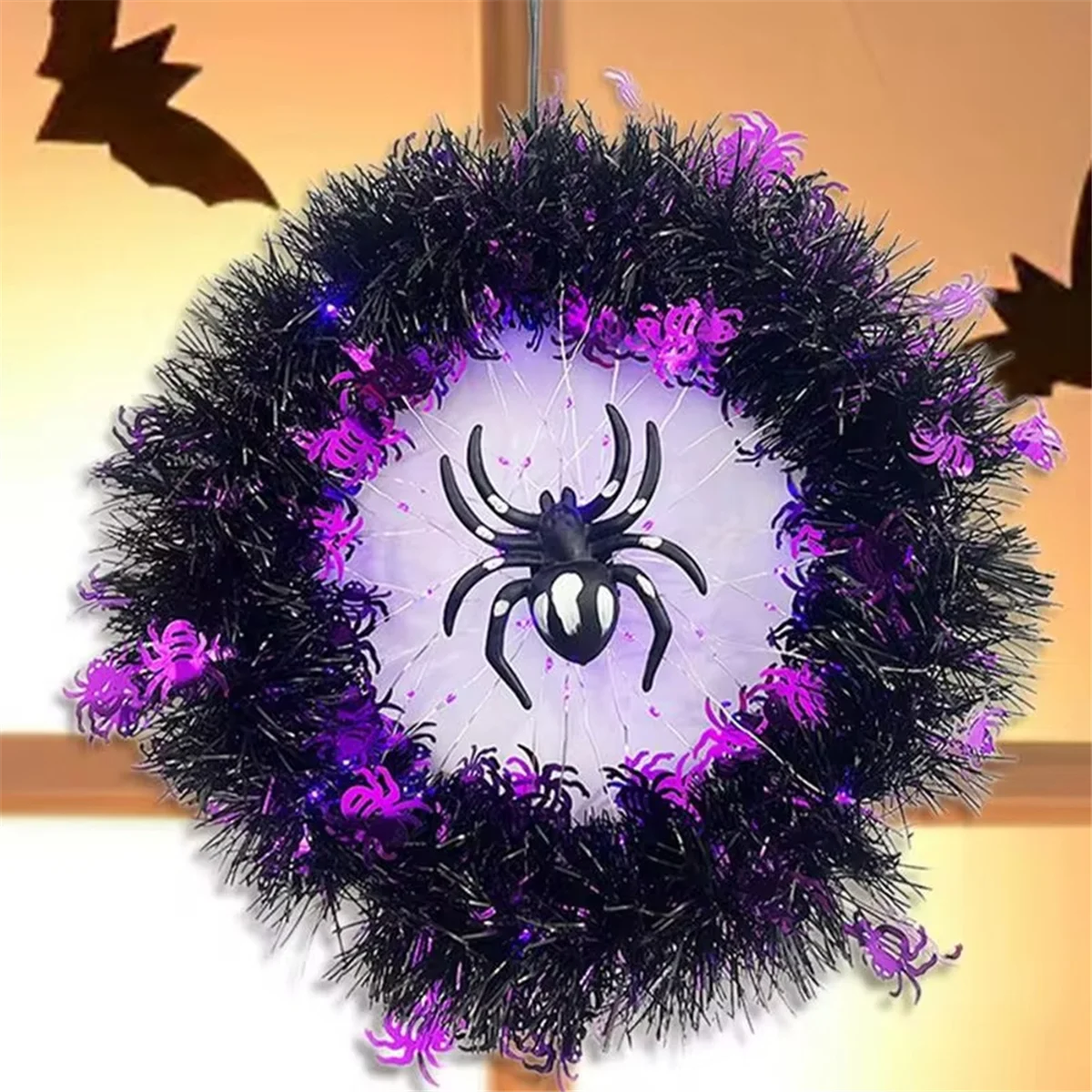 Halloween Wreaths for Front Door Spider Castle Ghost Halloween Front Door Wreath Gothic Creepy Garland Halloween A