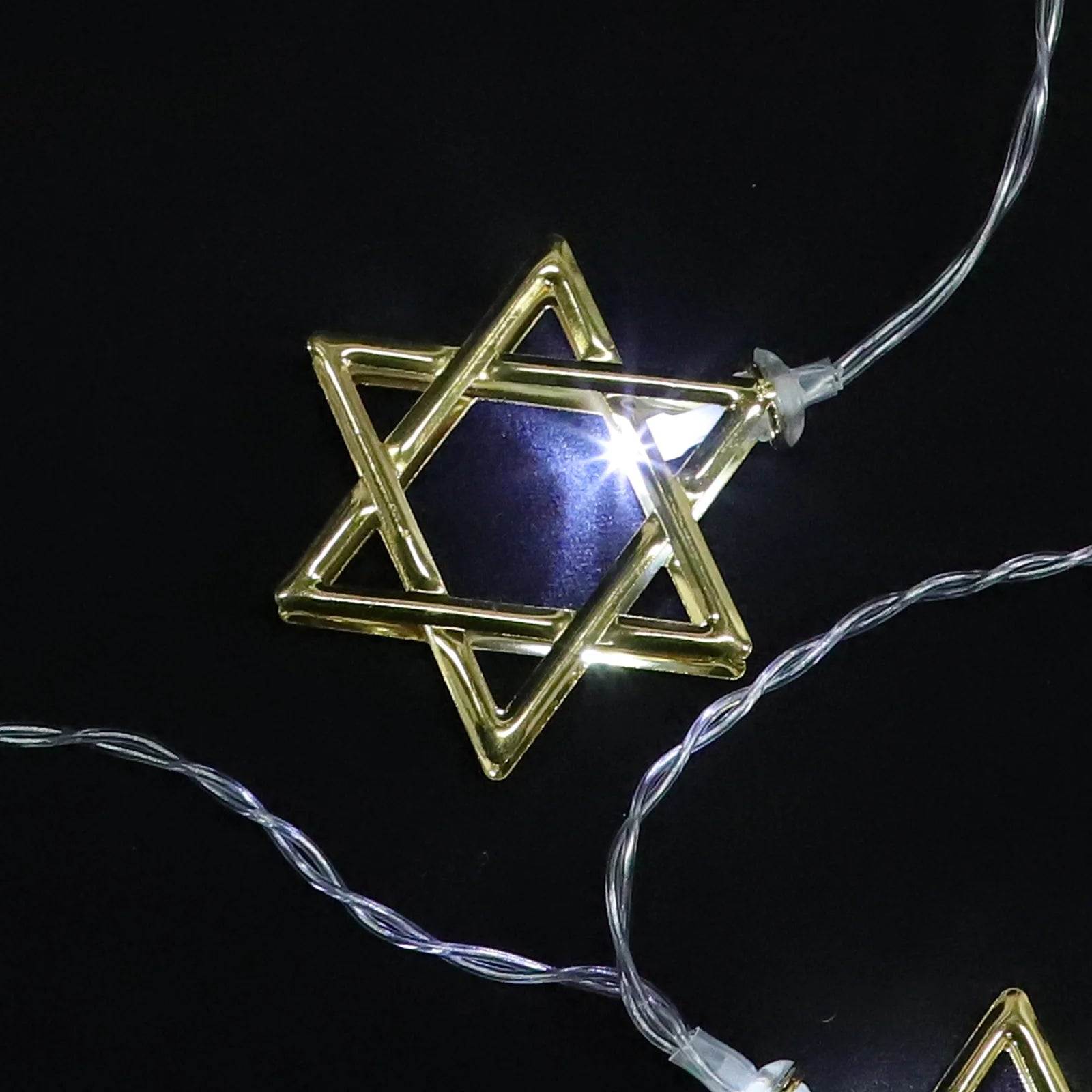 Hanukkah String Lights Holder Holders Fairy Star Party Favors Post Decor