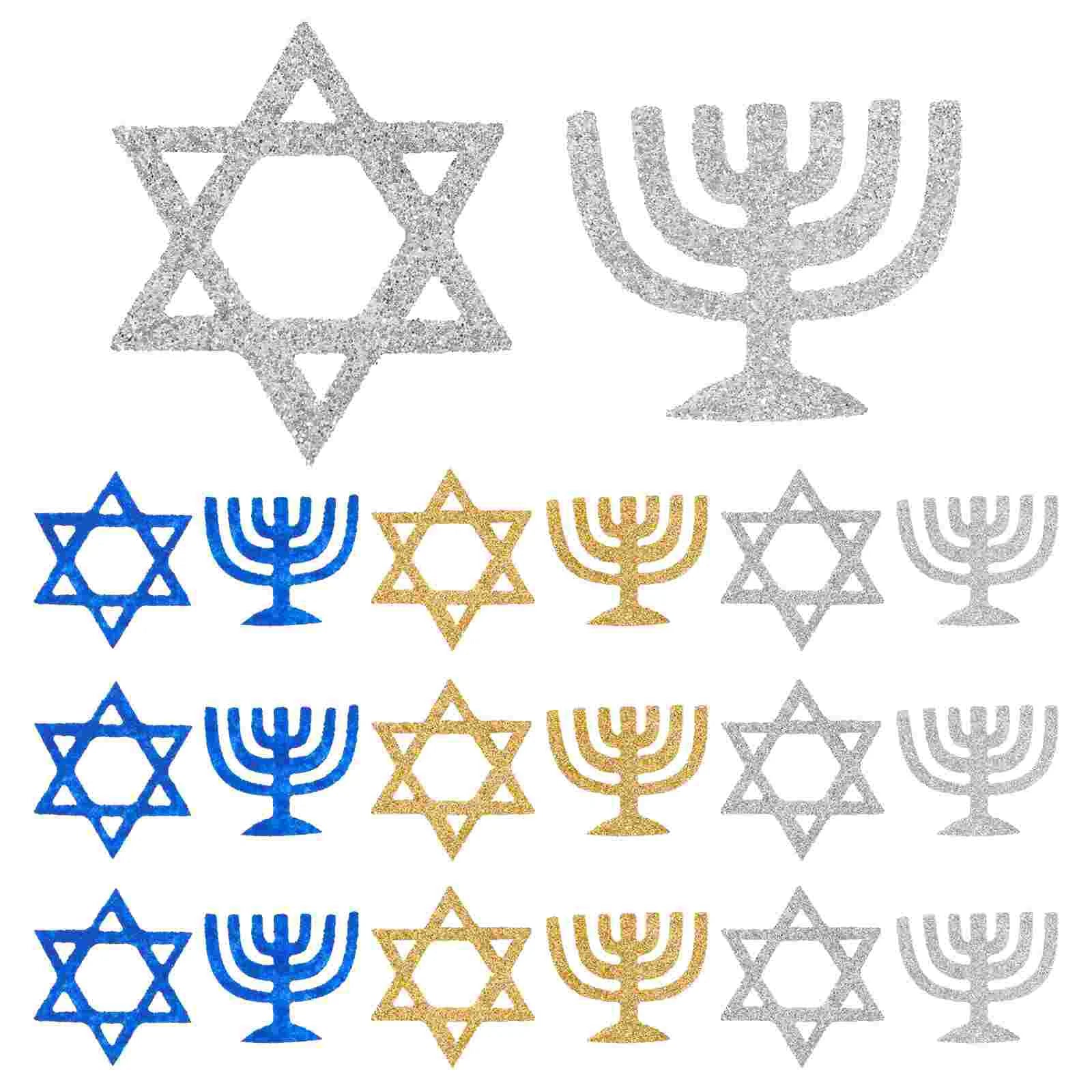 100 Pcs Holiday Confetti Scatter For Church Table Decor Holder Venue Setting Props Paper Cut Hanukkah Party Decorations