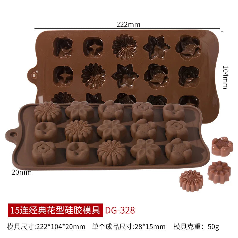 Halloween Molds Skull Pumpkin Chocolate Silicone Mold Witch Ghost Design Fudge Cake mould Dessert Decorating Baking Tools