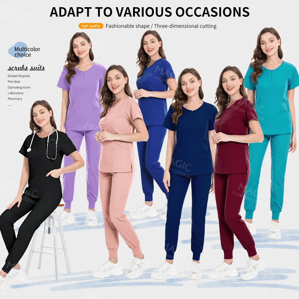 Wholesale Medical Suit Women Multicolor Pet Grooming Institution Doctor Set Nurse Accessories Anesthetist Surgical Clothes Women