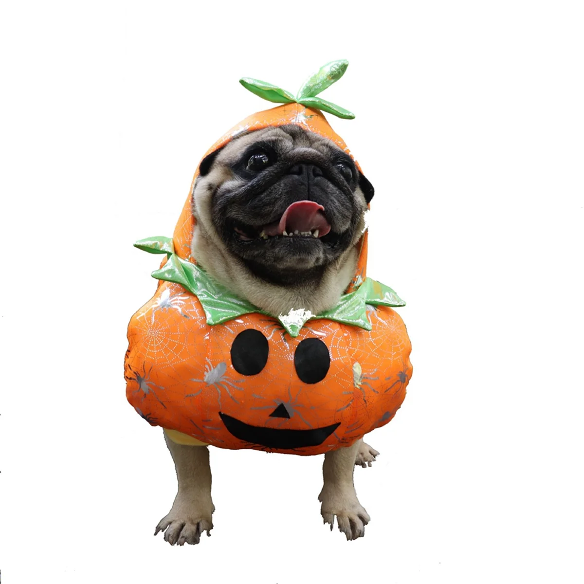 Dog Cat Halloween Pumpkin Costume,Pet Cosplay Costumes,Puppy Warm Outfits Hoodie Animal Autumn Winter Clothes M