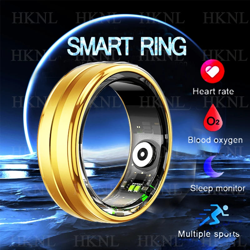 2024 New Smart Ring Men Women Heart Rate Blood Oxygen Sleep Health Monitor Sport Fitness Tracker Smartring For Women Health Ring