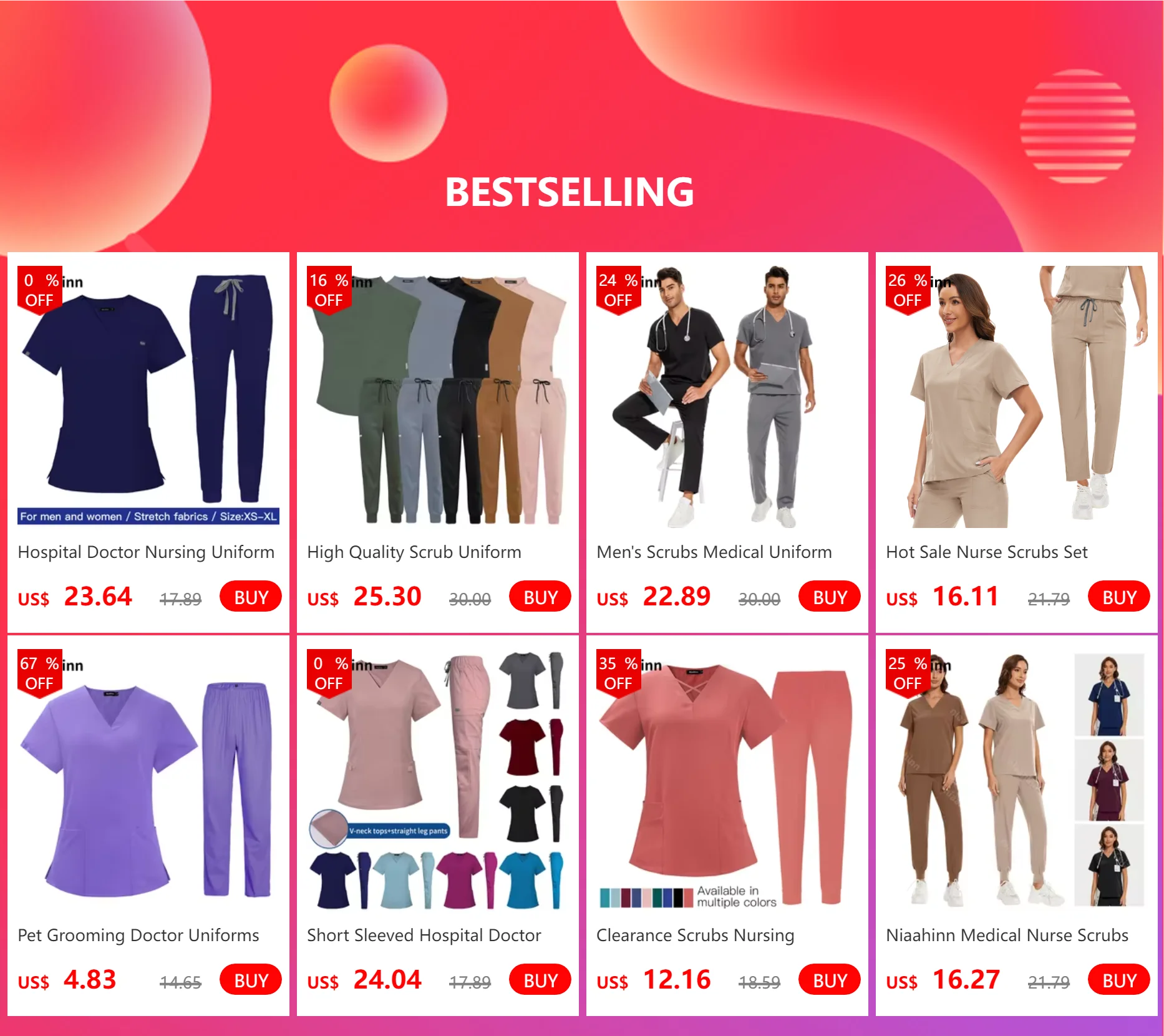 Polychrome Medical Uniform Women Scrubs Sets Pet Hospital Working Scrub Suits Nurse Accessories Dental Surgery Suit Lab Workwear