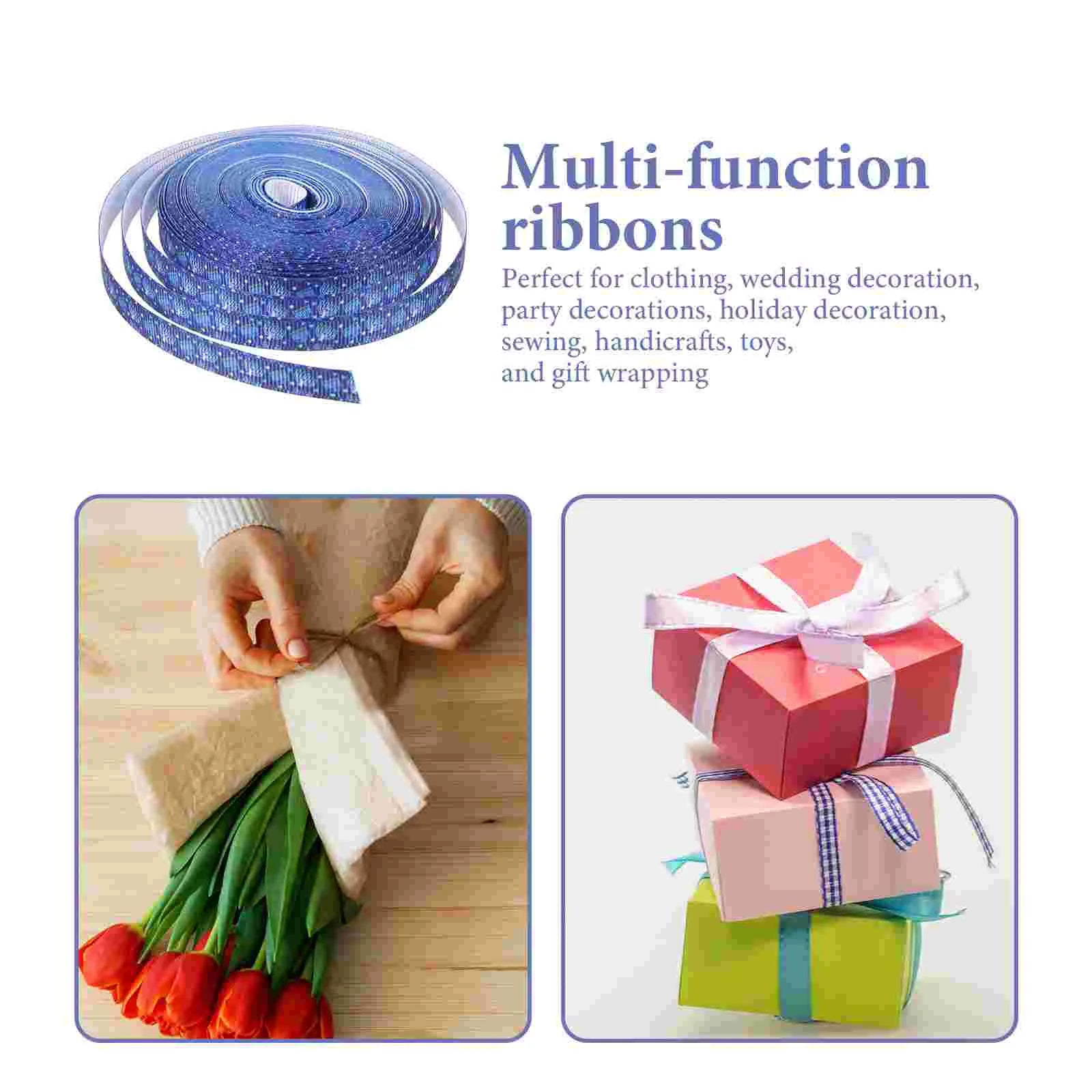 Hanukkah Ribbon Jewish Decoration DIY Gift Packaging Decorative Wedding for Wrapping Grace Bow Tie