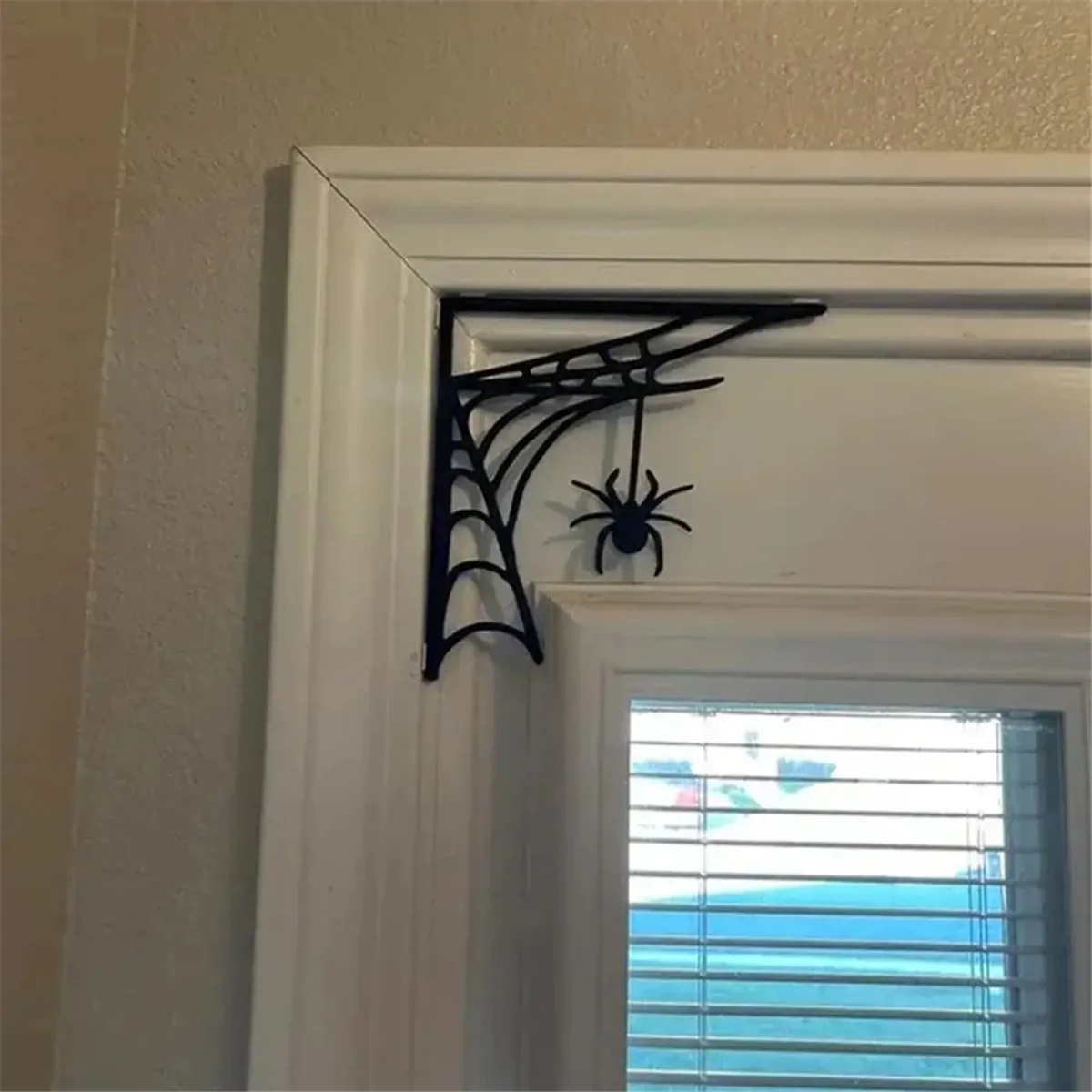 Door Frame Corner Decor Bird Decor Wall Sticker Door Corner Halloween Corner Spider Web Decor Sign Door Trim for Home A