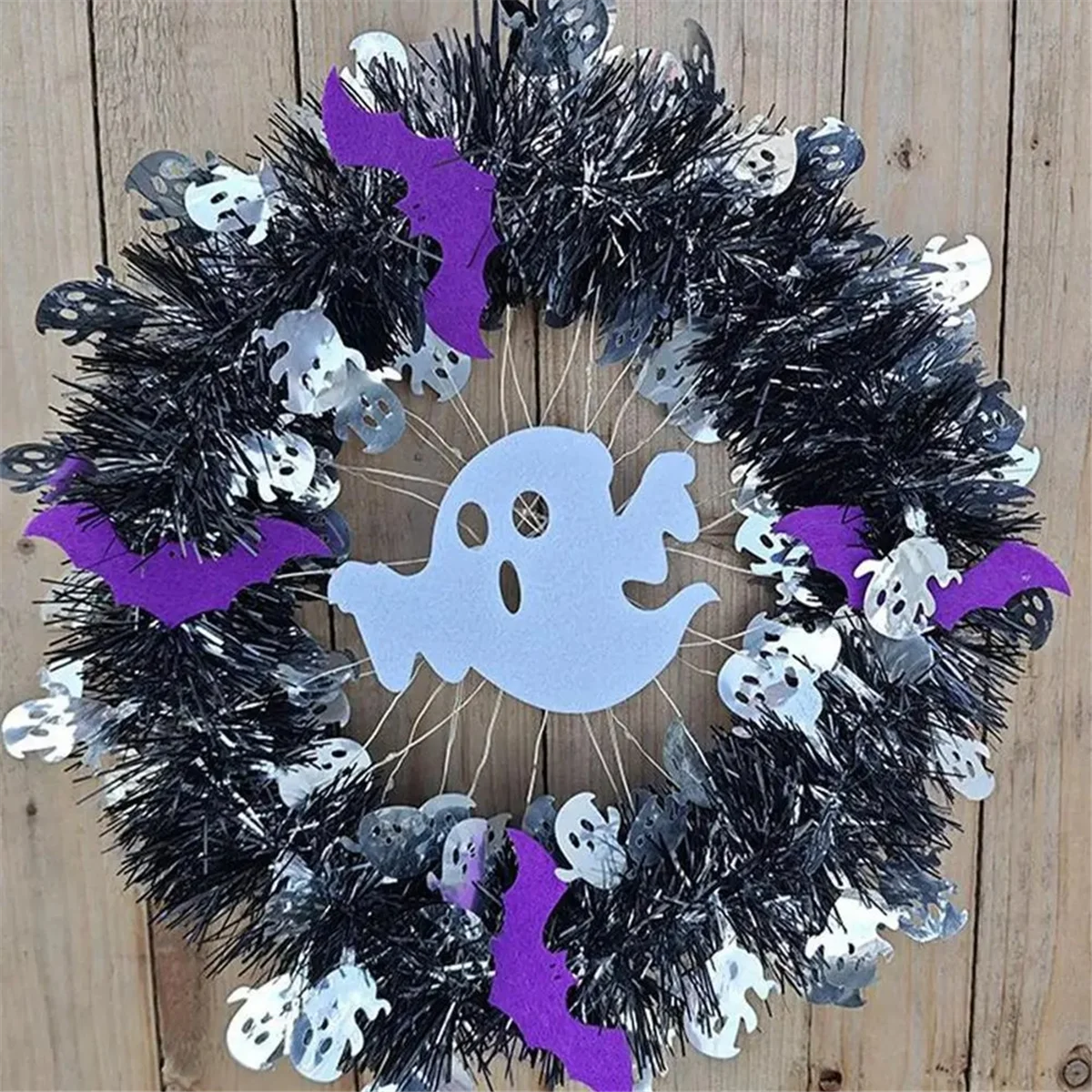 Halloween Wreaths for Front Door Spider Castle Ghost Halloween Front Door Wreath Gothic Creepy Garland Halloween A