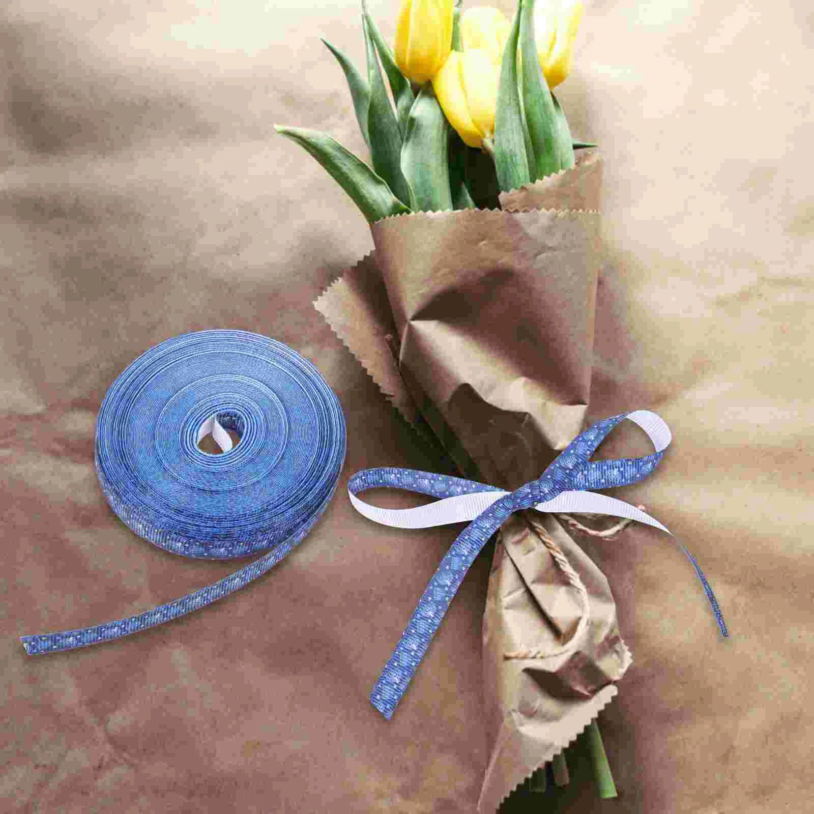 Wreath Hairpin Hanukkah Ribbon Jewish Decoration DIY Gift Packaging The Bow Knot Making Ribbons Fabric Decorative for Wrapping