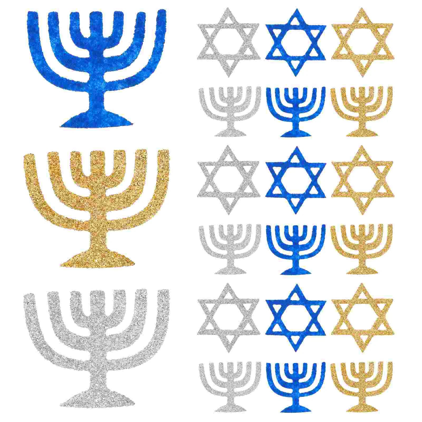 100 Pcs Holiday Confetti Scatter For Church Table Decor Holder Venue Setting Props Paper Cut Hanukkah Party Decorations