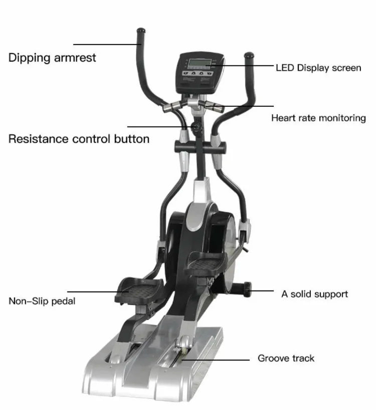 YG-E001 hot sale gym equipment elliptical trainer commercial cross trainer popular fitness equipment