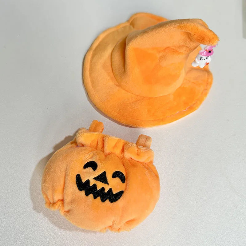 Halloween Clothing Plush Doll'S Clothes Outfit Accessories For Korea Kpop Exo Labubu I II Idol Dolls Sitting Party Pumpkin Suit