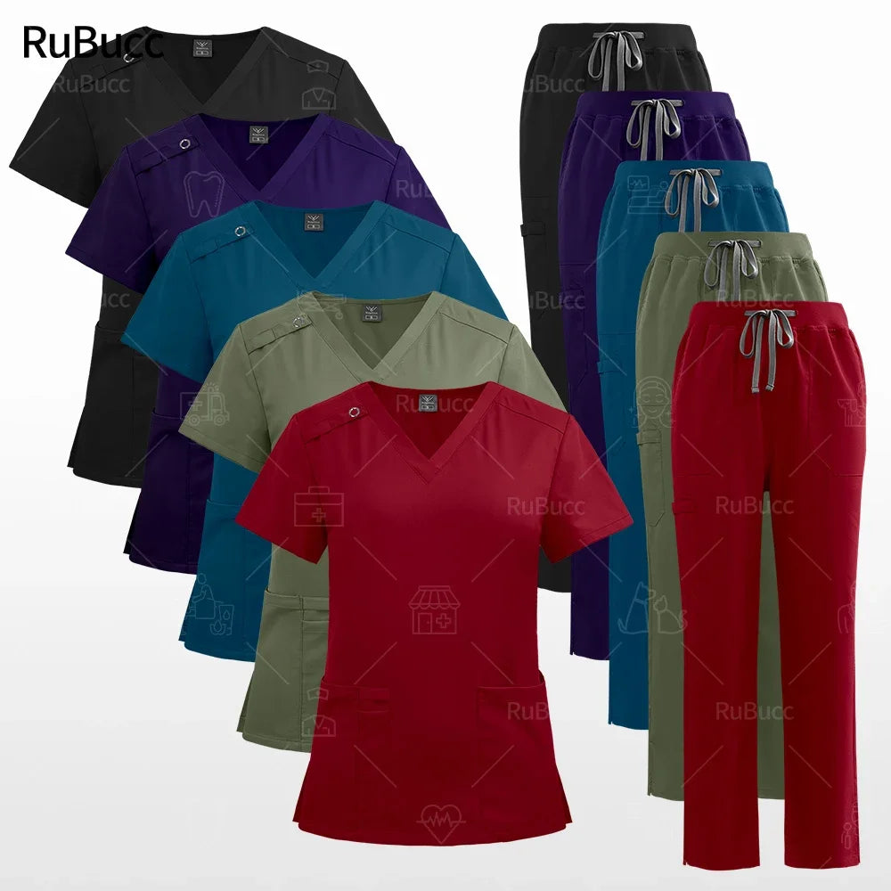 High Quality Medical Uniforms Women Pet Scrubs Sets Nurse Accessories Hospital Beauty Salon Spa Work Clothes Suit Surgical Gowns