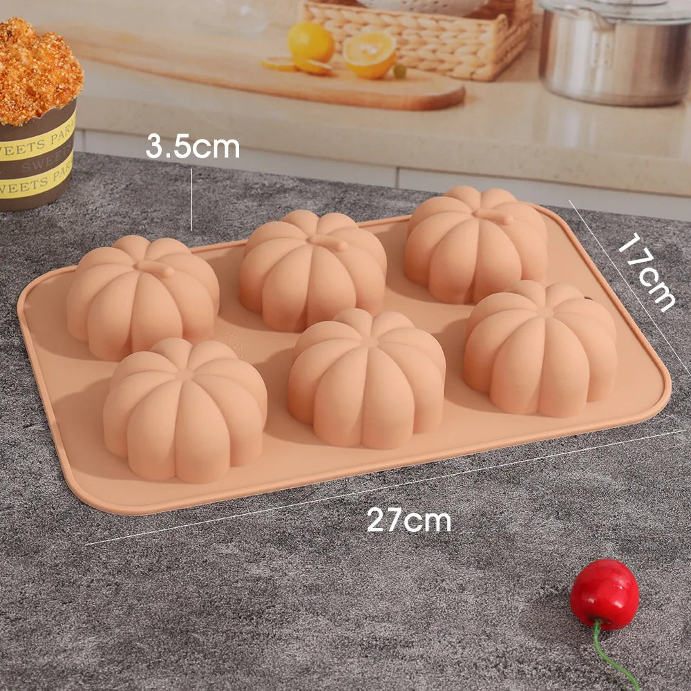 Halloween Molds Skull Pumpkin Chocolate Silicone Mold Witch Ghost Design Fudge Cake mould Dessert Decorating Baking Tools