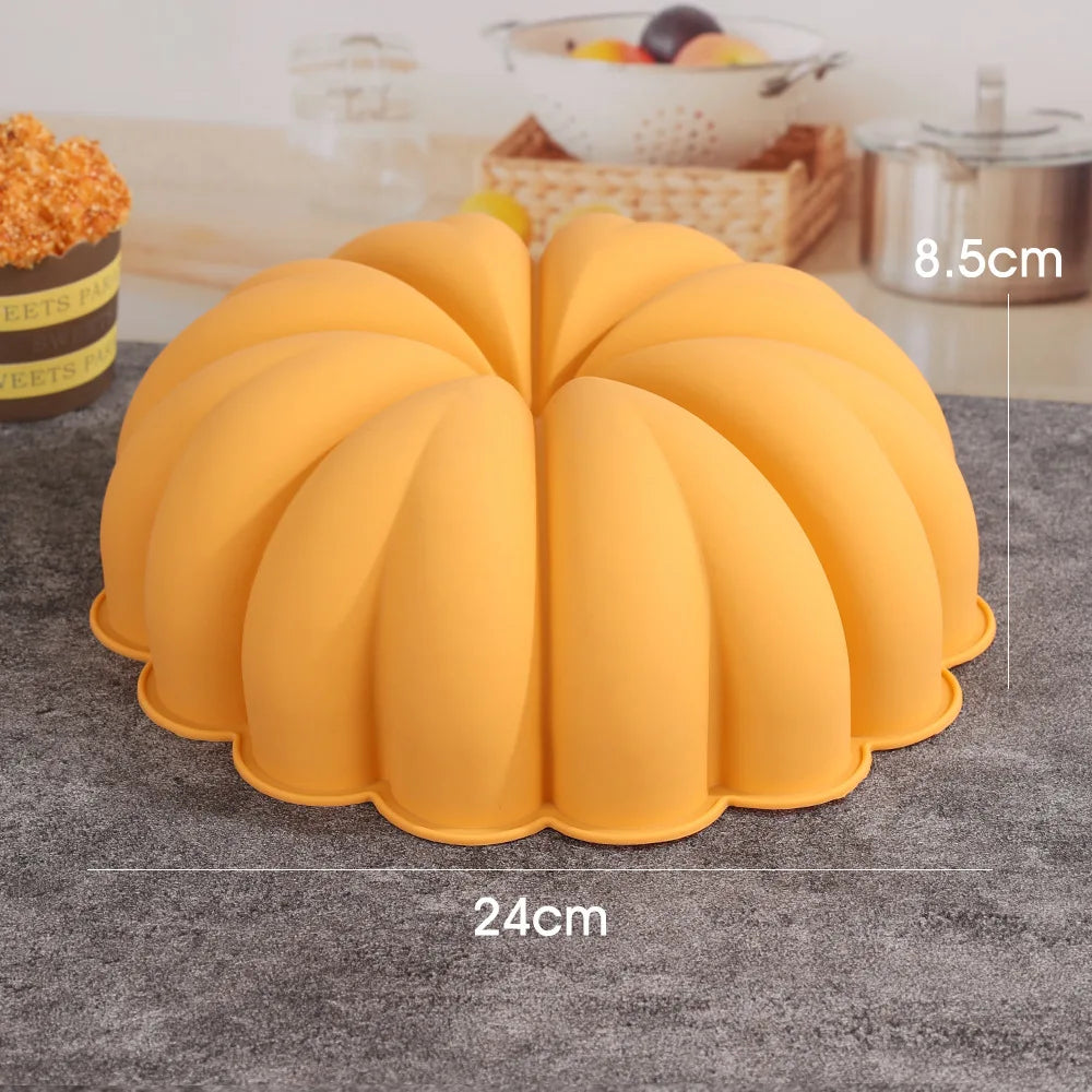 Halloween Molds Skull Pumpkin Chocolate Silicone Mold Witch Ghost Design Fudge Cake mould Dessert Decorating Baking Tools