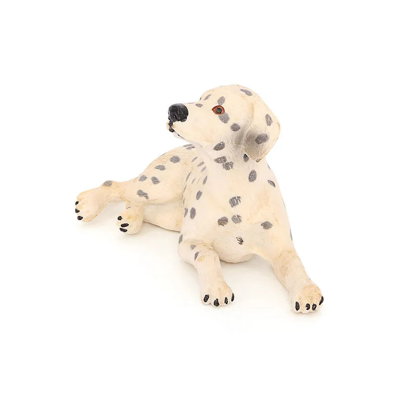 Kawaii Solid Simulation Animal Model Action Figure Toy Dog Pet Spot Dog Children's Cognitive Toys Ornaments for Kids Gift