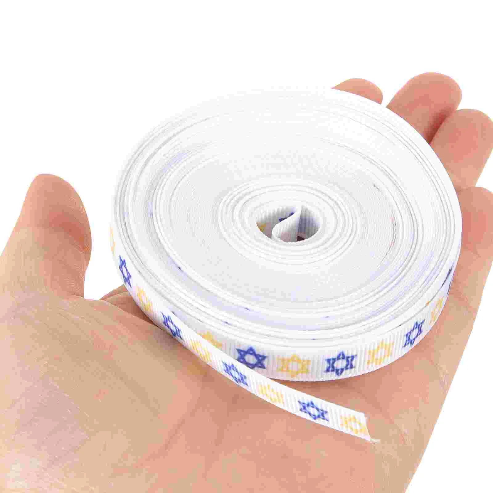 Hanukkah Ribbon Jewish Decoration DIY Gift Packaging Decorative Wedding for Wrapping Grace Bow Tie