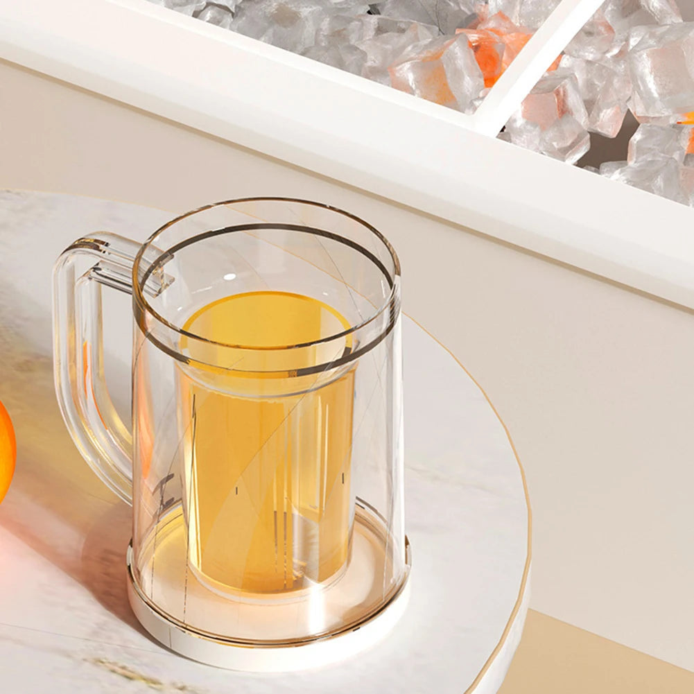 Freezer Beer Mugs Food Grade PET Glasses Cup For Milkshakes