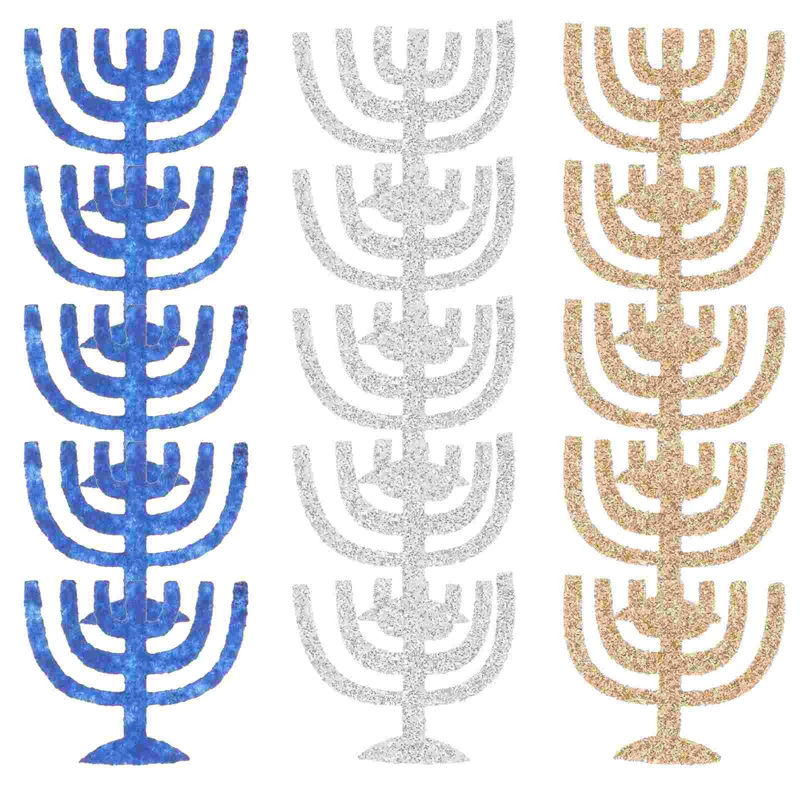 50 Pcs Star of David Table Centerpiece Jewish Hanukkah Decorations Accessories Party
