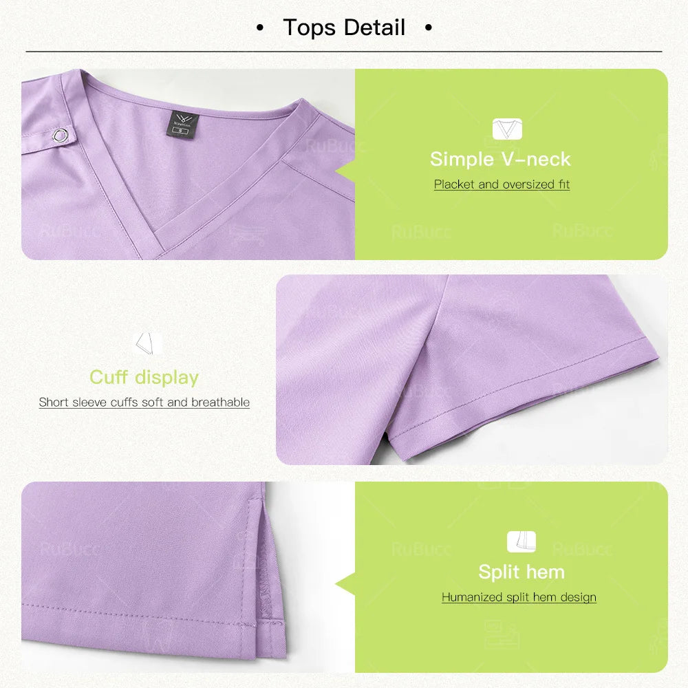 High Quality Medical Uniforms Women Pet Scrubs Sets Nurse Accessories Hospital Beauty Salon Spa Work Clothes Suit Surgical Gowns