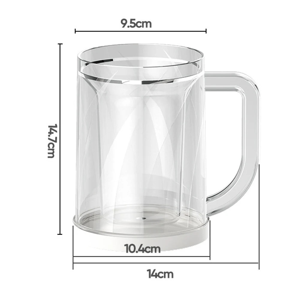 Freezer Beer Mugs Food Grade PET Glasses Cup For Milkshakes