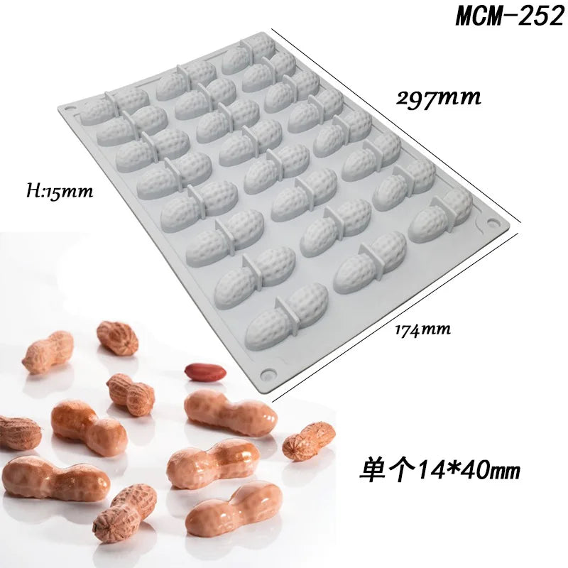 Halloween Molds Skull Pumpkin Chocolate Silicone Mold Witch Ghost Design Fudge Cake mould Dessert Decorating Baking Tools
