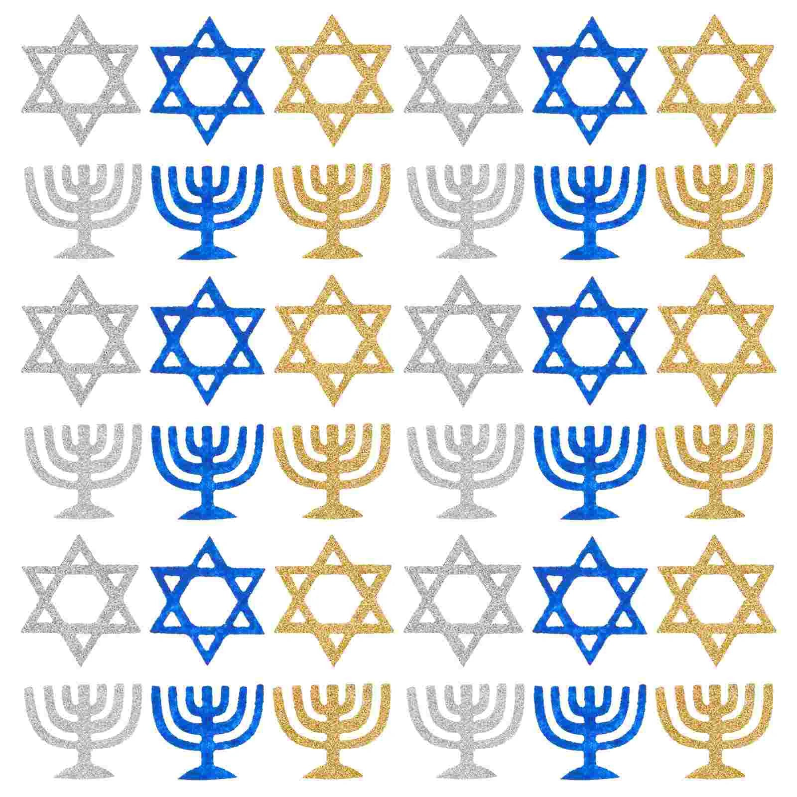 100 Pcs Holiday Confetti Scatter For Church Table Decor Holder Venue Setting Props Paper Cut Hanukkah Party Decorations