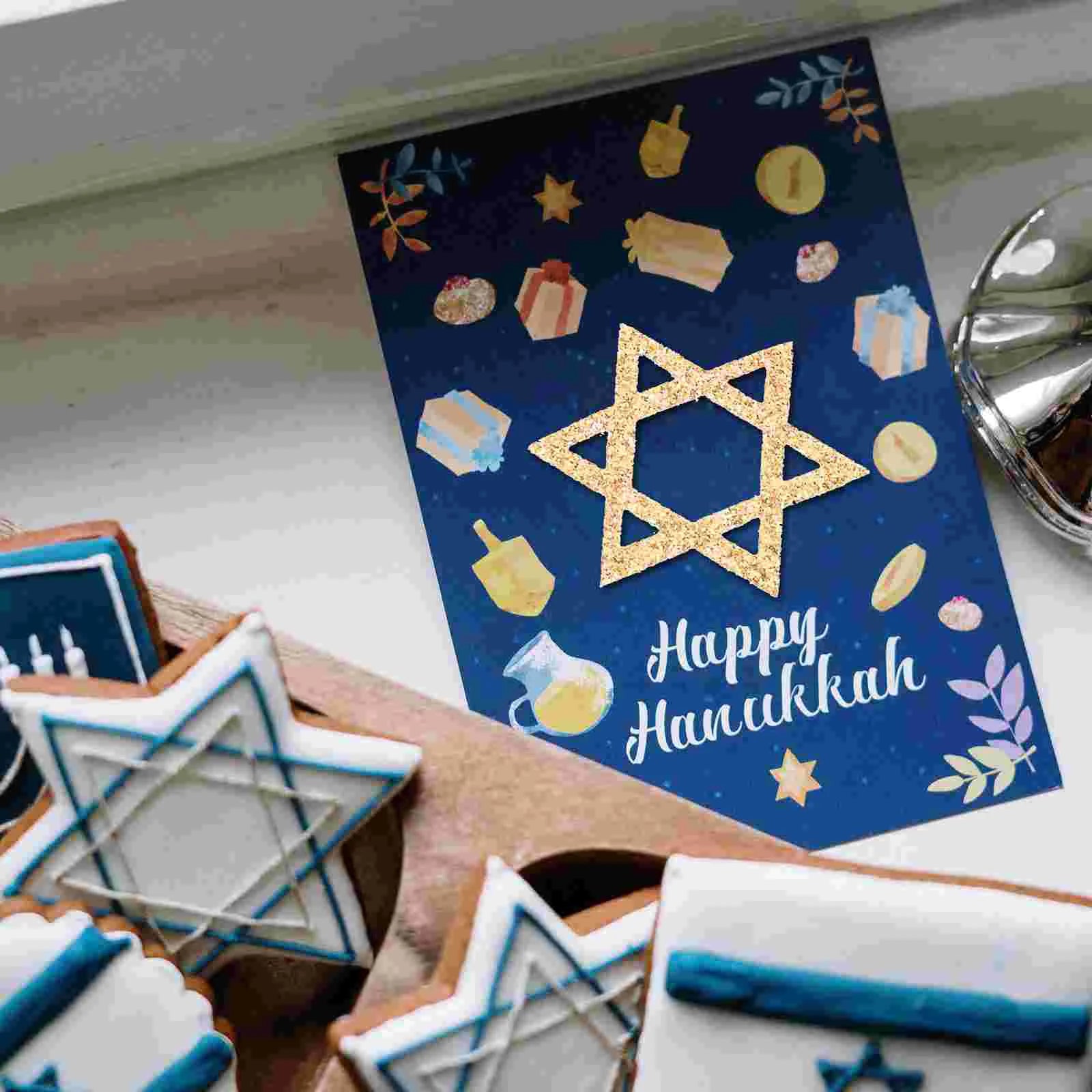 50 Pcs Star of David Table Centerpiece Jewish Hanukkah Decorations Accessories Party