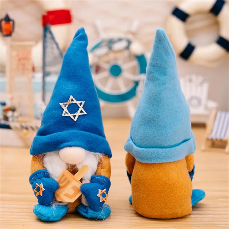 Hanukkah Gnomes Decor For Home Jewish Gifts Chanukah Jewish Ornaments For Home Jewish Menorah Decor Decorations