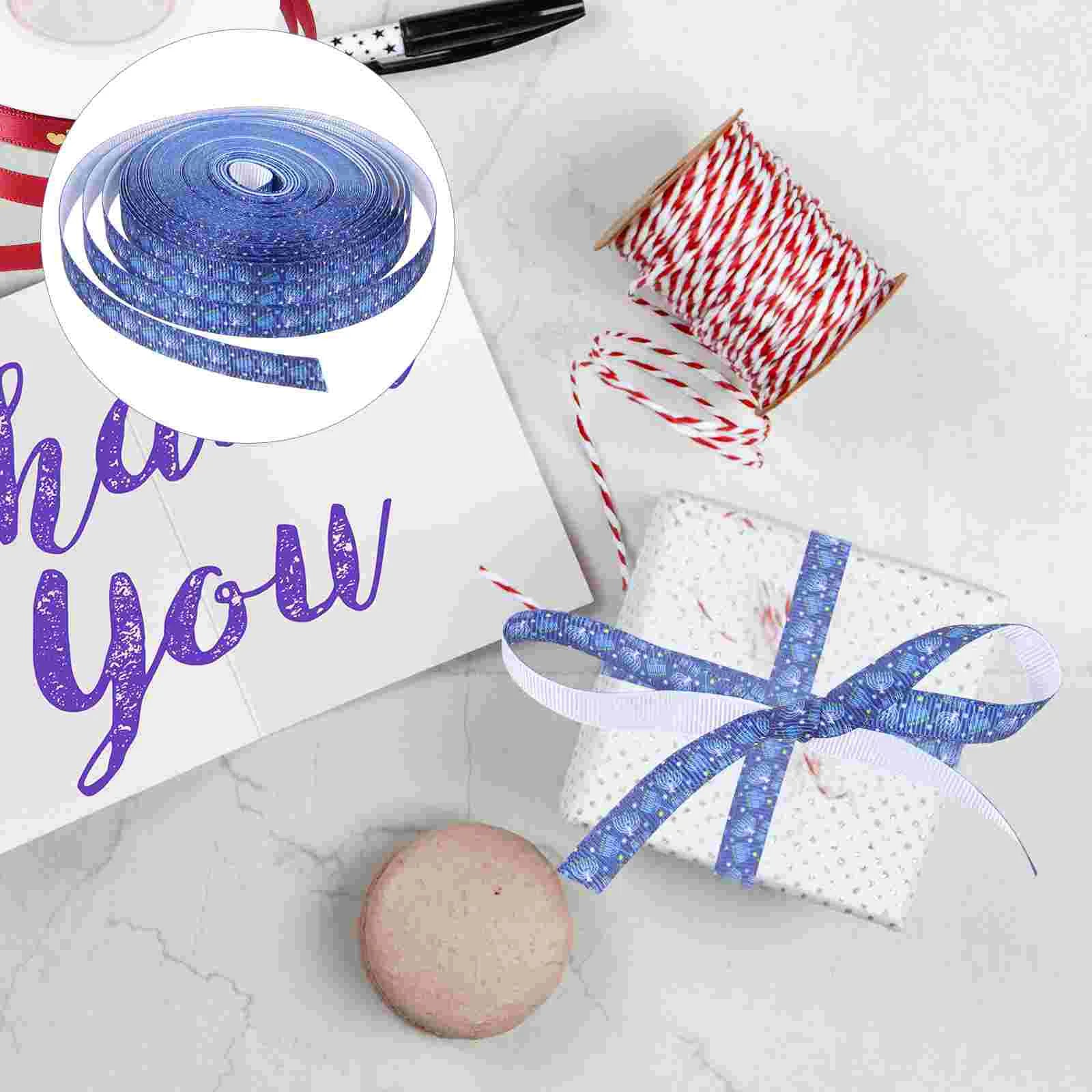 Hanukkah Ribbon Jewish Decoration DIY Gift Packaging Decorative Wedding for Wrapping Grace Bow Tie
