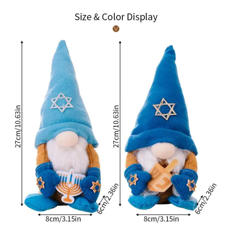 Hanukkah Gnomes Decor For Home Jewish Gifts Chanukah Jewish Ornaments For Home Jewish Menorah Decor Decorations